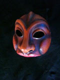 Truffaldino, dark - commedia mask by Newman